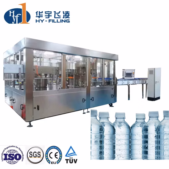 Automatic Pet Glass Bottling Packing Plant Pure Drinking Mineral Water Filling Machine